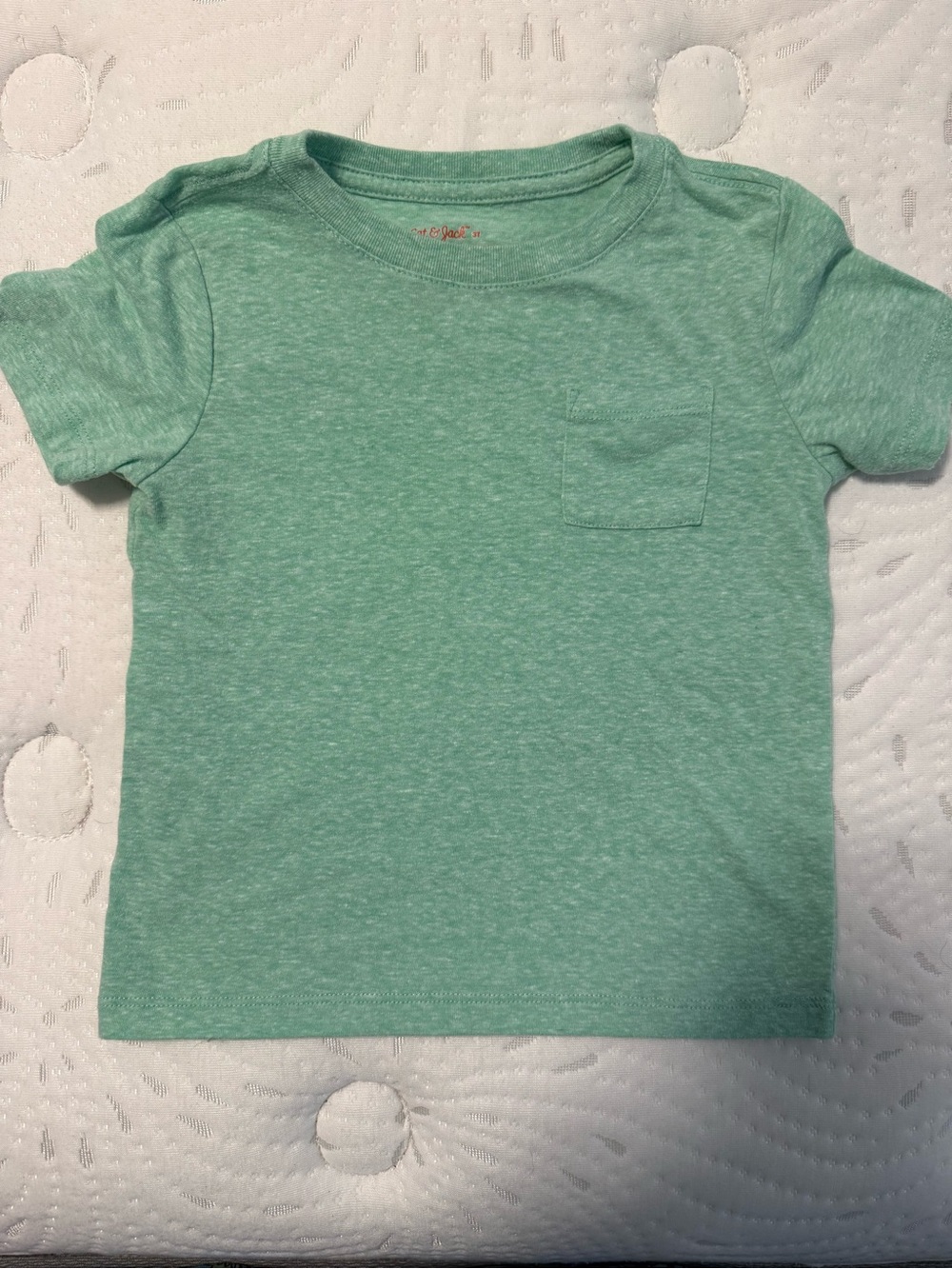 Cat & Jack Mint Green Short Sleeve Pocket Tee